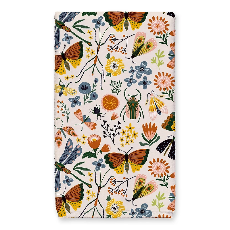 Floral Moths Tea Towel Set