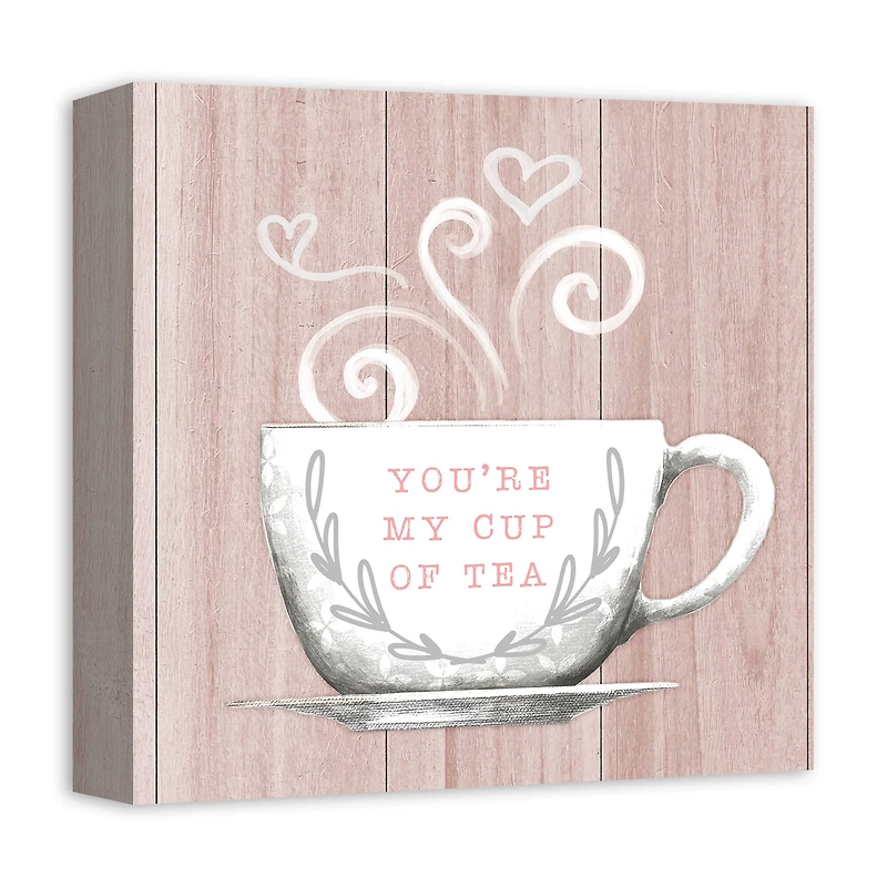 You're My Cup of Tea 12" x 12" Canvas Wall Art