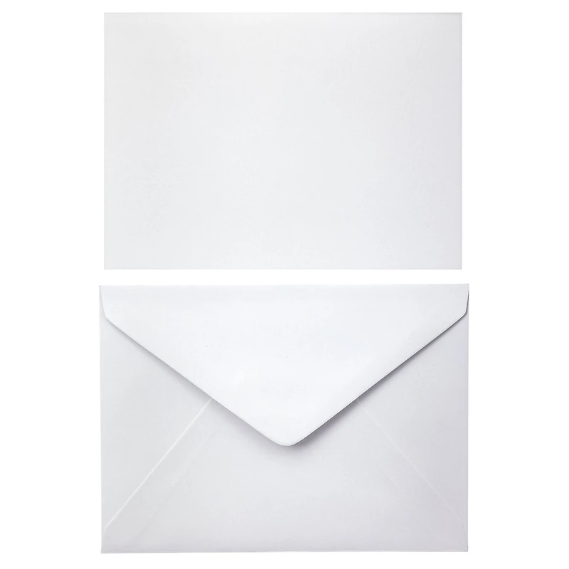 12 Packs: 10 ct. (120 total) White Cards & Envelopes by Recollections™, 5" x 7"
