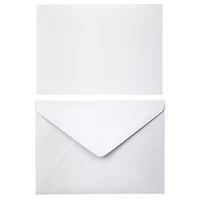 12 Packs: 10 ct. (120 total) White Cards & Envelopes by Recollections™, 5" x 7"