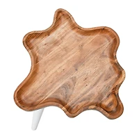 Hello Honey® Wood Wavy Edge End Table