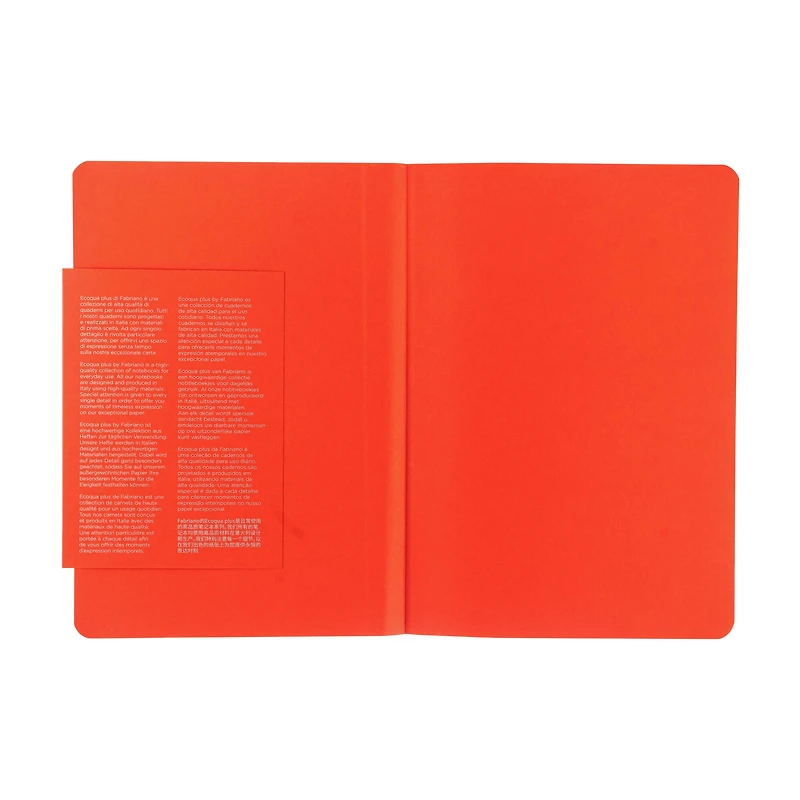 Fabriano® EcoQua Plus A5 Lined Fabric-Bound Notebook