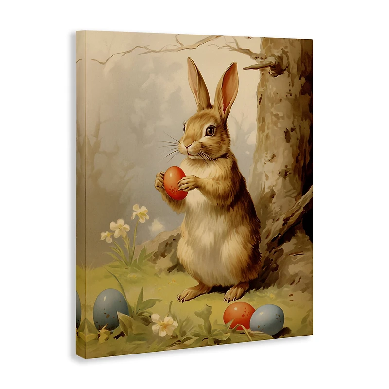 Stupell Industries Easter Bunny in Nature Canvas Wall Art