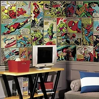 RoomMates Marvel Classic Comic Panel Spray & Stick Wall Mural