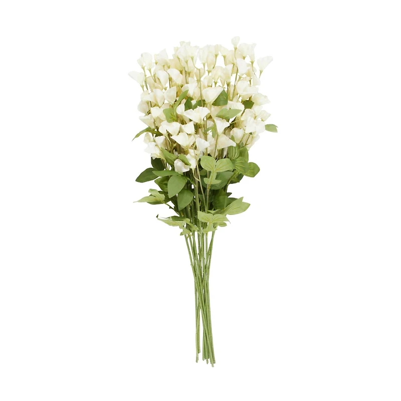 35" White Sweet Pea Artificial Flower Stem, 12ct.