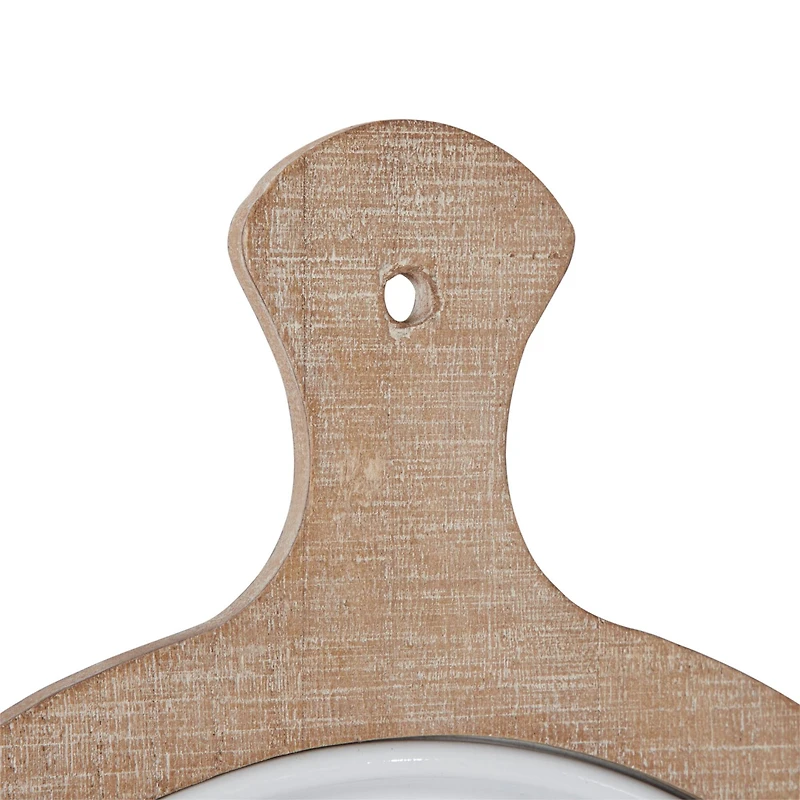 Set of 2 White Metal Farmhouse Wall Decor, 12" x 14"