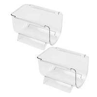 Mind Reader Clear Large 2 Liter Bottle Stackable Refrigerator Bin Storage Set