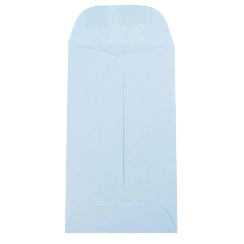 JAM Paper 2.5" x 4.25" Pastel Baby Blue Coin Business Envelopes, 50ct.