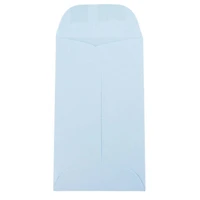 JAM Paper 2.5" x 4.25" Pastel Baby Blue Coin Business Envelopes, 50ct.