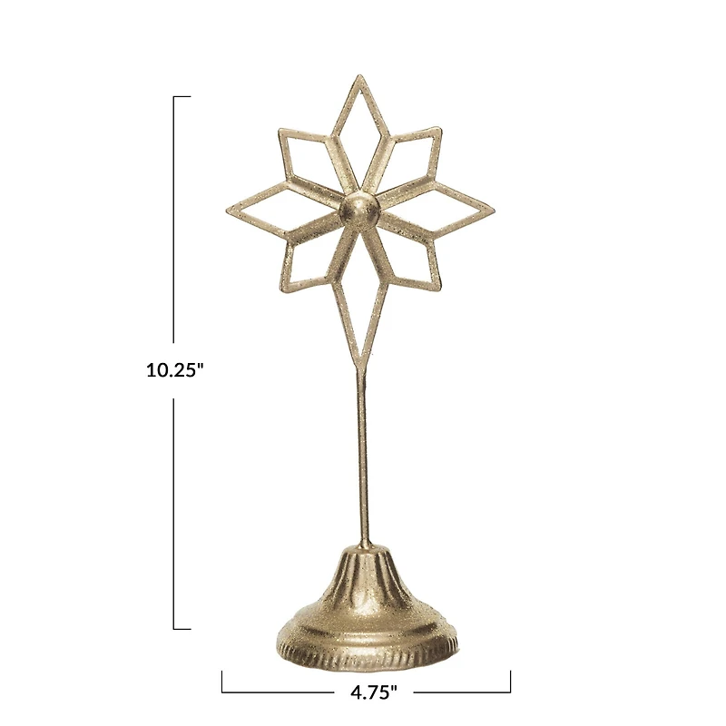Hello Honey® 10.25" Gold Metal Star Decor on Stand