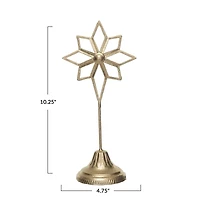 Hello Honey® 10.25" Gold Metal Star Decor on Stand