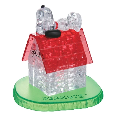 Original 3D Crystal Puzzle™ Peanuts Snoopy House 50 Piece Puzzle