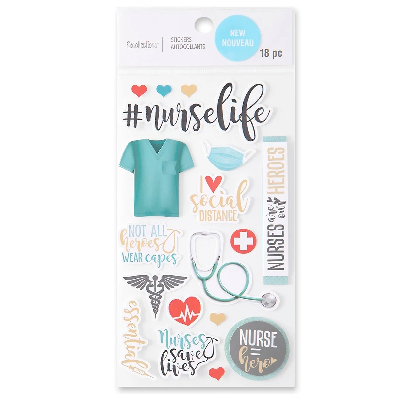 Nurse Life Dimensional Stickers by Recollections™