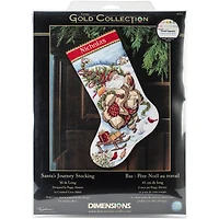 Dimensions® Gold Collection Santa's Journey Stocking Counted Cross Stitch Kit