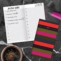 TF Publishing Stripes Perpetual Birthday & Celebration Pocket Book