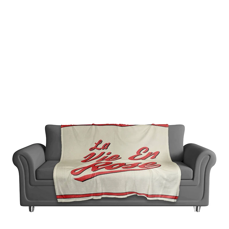 La Vie En Rose 50" x 60" Coral Fleece Blanket