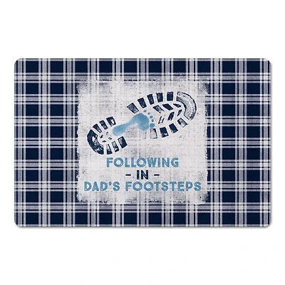 Following in Dad's Footsteps Floor Mat