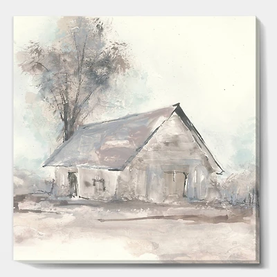 Designart - Farmhouse Barn Grey III