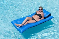 78" Inflatable Blue & Black Ultimate Mattress Swimming Pool Lounger