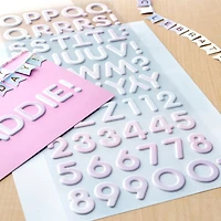 Pink Iridescent Foil Alphabet Stickers by Recollections™