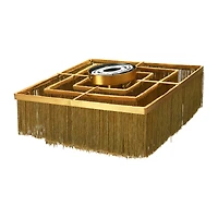 Hello Honey® 13.75" Square Flush Mount Fringe Light Fixture