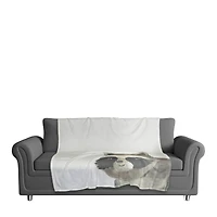 50" x 60" Hello Raccoon Coral Fleece Blanket