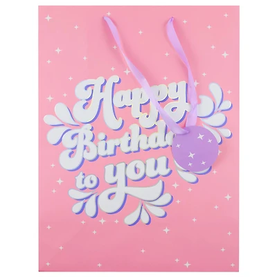Large Pink Happy Birthday Gift Bag by Celebrate It™