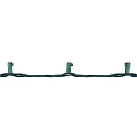 100ct. Warm White LED Wide Angle Christmas Lights Set With Green Wire