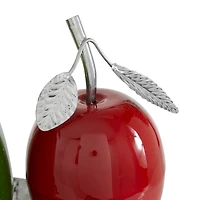 Multi Iron Traditional Decorative Fruit with Tray, 11" x 18" x 10"