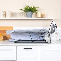 Household Essentials Gray & Black Tabletop Ironing Board