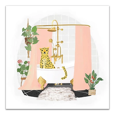 Glam Tub Canvas Wall Art