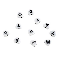 Alphabet Acrylic Heart Craft Beads by Bead Landing™, 7mm
