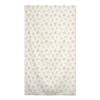 102" Cream Snowflakes Tablecloth