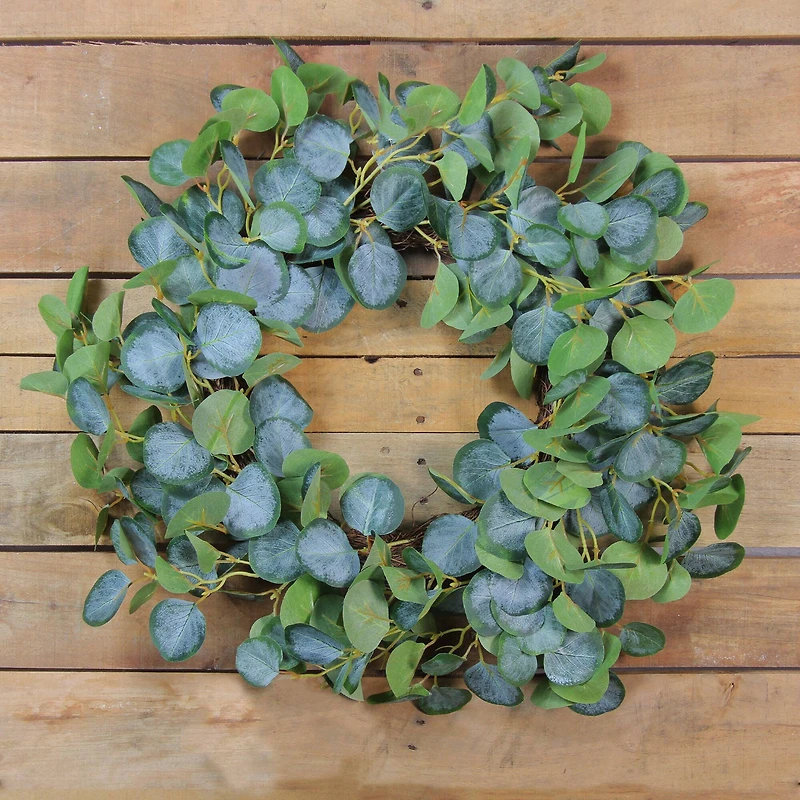 20" Eucalyptus Leaves Spring Wreath