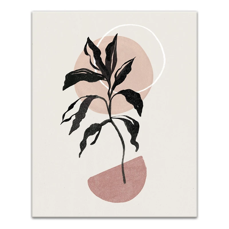 Abstract Boho BoBrownical 24" x 30" Canvas Wall Art