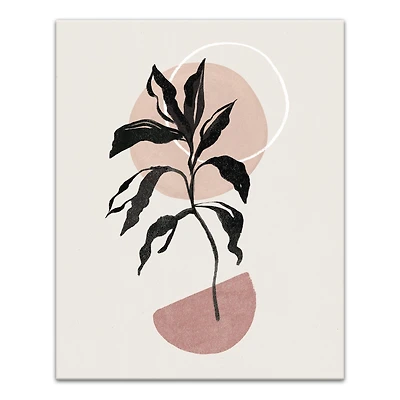 Abstract Boho BoBrownical 24" x 30" Canvas Wall Art