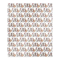 Christmas Woodland Characters 50" x 60" Sherpa Fleece Blanket