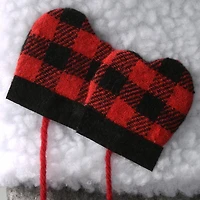 18" Gray Christmas Stocking With Snowflakes