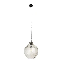 Hello Honey® Matte Black Oversized Geometric Glass Ceiling Light