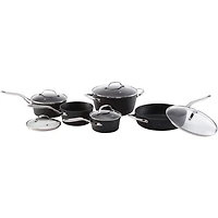 THE ROCK by Starfrit 10-Piece Cookware Set With Stainless Steel Handles