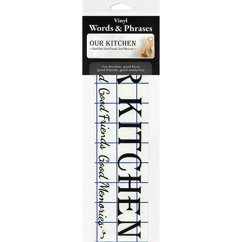 Leisure Arts® Vinyl Matte Black Our Kitchen Decal