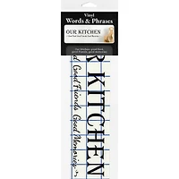 Leisure Arts® Vinyl Matte Black Our Kitchen Decal