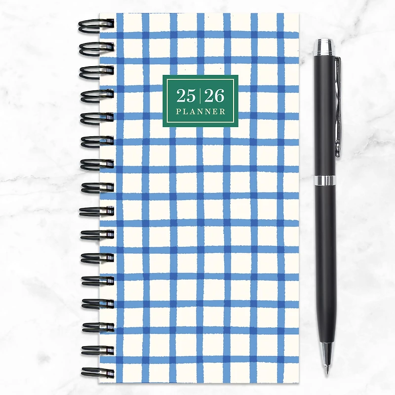 TF Publishing 2025-2026 Picnic Plaid Small Weekly/Monthly Planner
