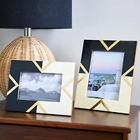Hello Honey® 2 Pack Black & Cream Photo Frame