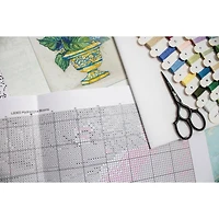 LetiStitch Hydrangea Blooms Counted Cross Stitch Kit