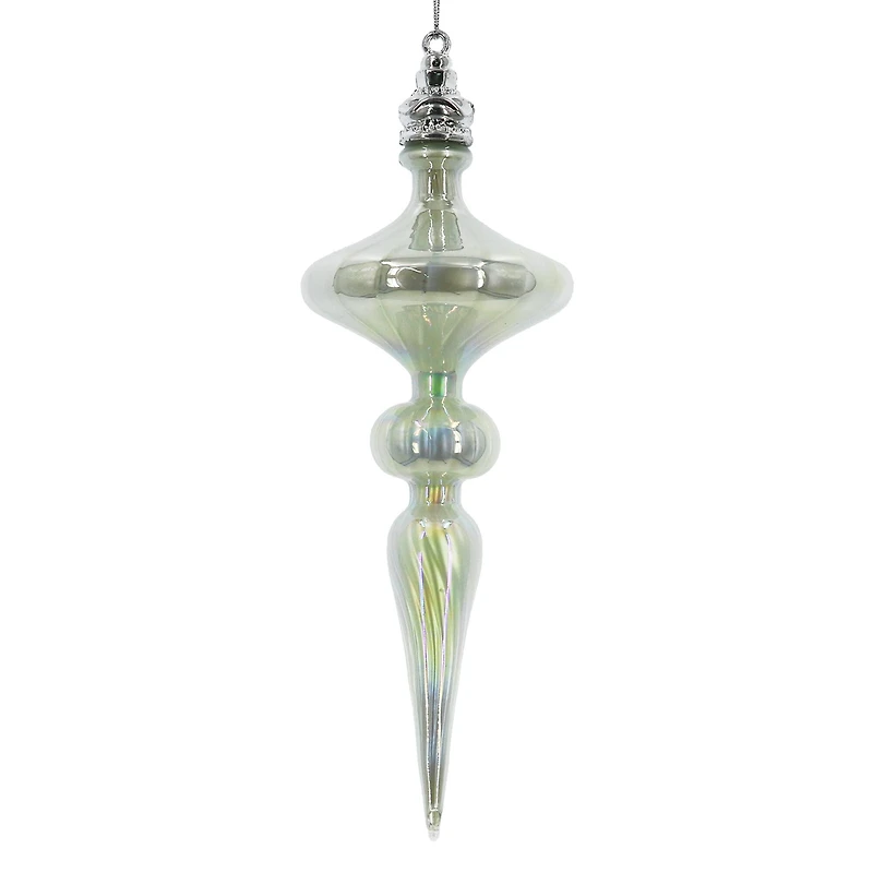 8.75" Iridescent Finial Glass Ornament by Ashland®