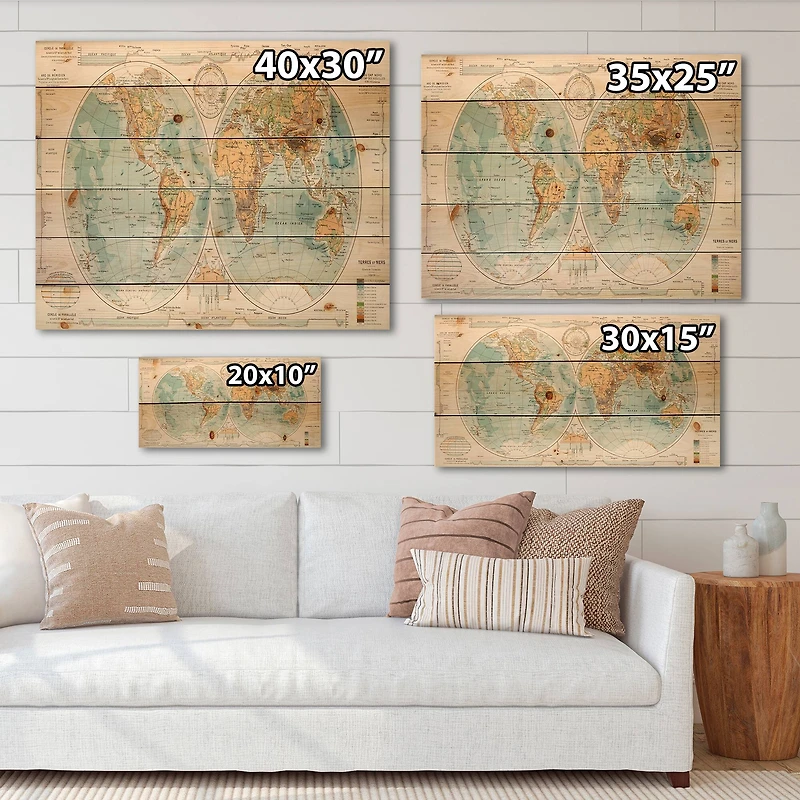 Designart - Ancient Map of The World II