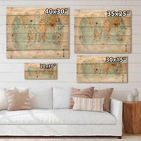 Designart - Ancient Map of The World II