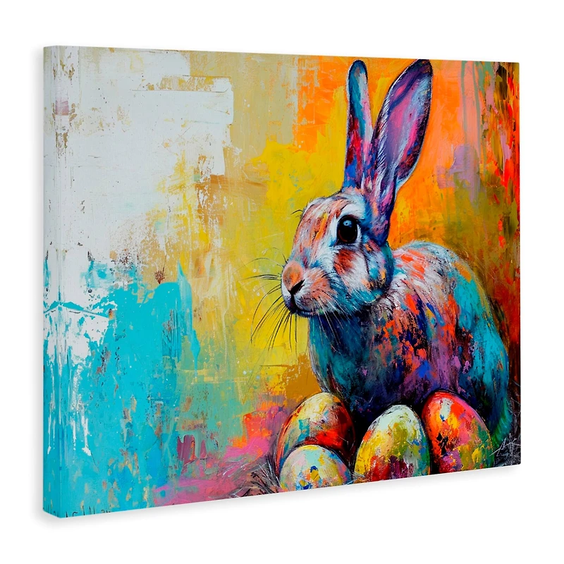 Stupell Industries Easter Joy Abstract Canvas Wall Art