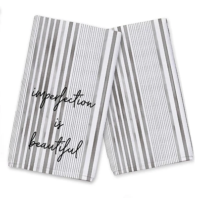 Stripes Watercolor Tea Towel Set